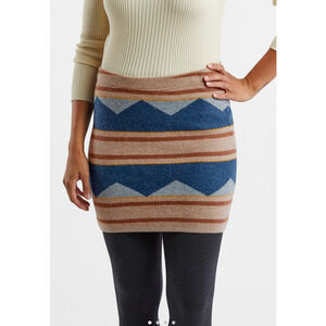 Toad & Co 100% Non-Mulesed Wool Aztec Southwestern Skirt Women's Large
